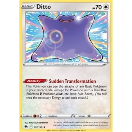 CRZ 107 - Ditto - Reverse Holo