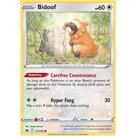 CRZ 111 - Bidoof - Reverse Holo CRZ 111 - Bidoof - Reverse Holo