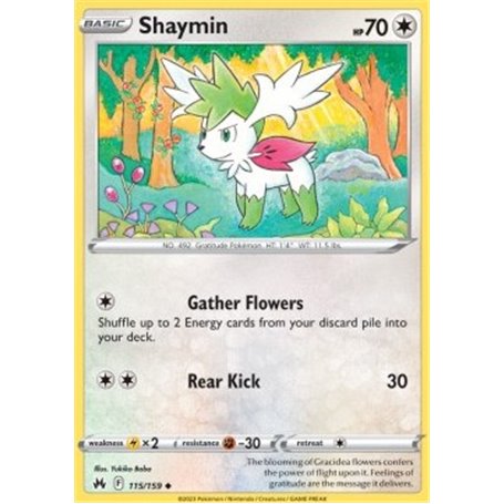 CRZ 115 - Shaymin - Reverse Holo