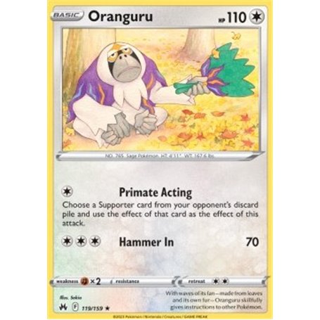 CRZ 119 - Oranguru - Reverse Holo