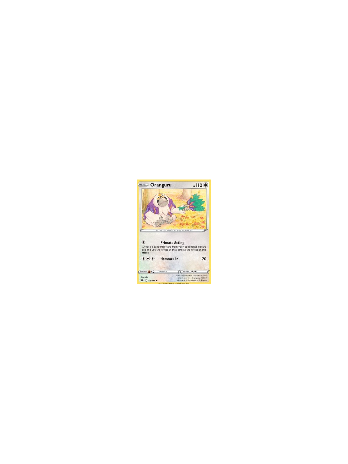 CRZ 119 - Oranguru - Reverse Holo