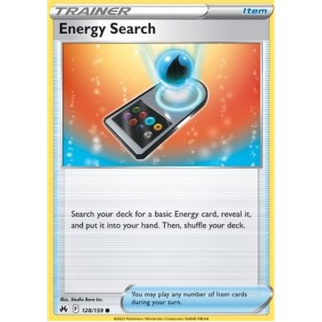 CRZ 128 - Energy Search - Reverse HoloCrown Zenith Crown Zenith€ 0,35 Crown Zenith