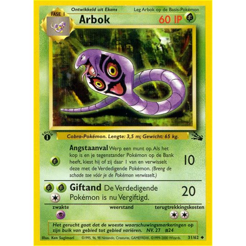 FO 031 - Arbok - 1e Editie