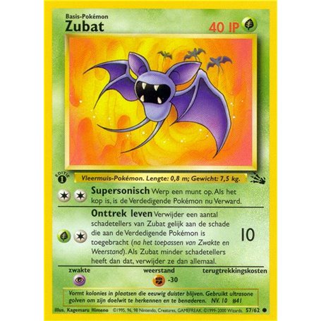 FO 057 - Zubat - 1e EditieFossil NL Fossil NL€ 0,40 Fossil NL