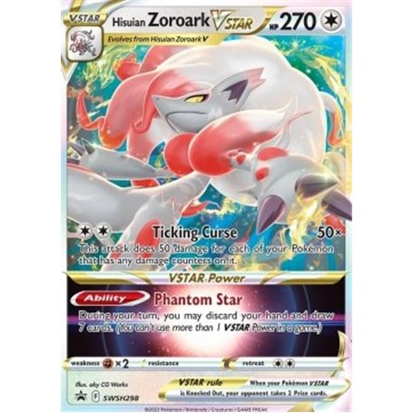 SWSH 298 - Hisuian Zoroark VSTAR