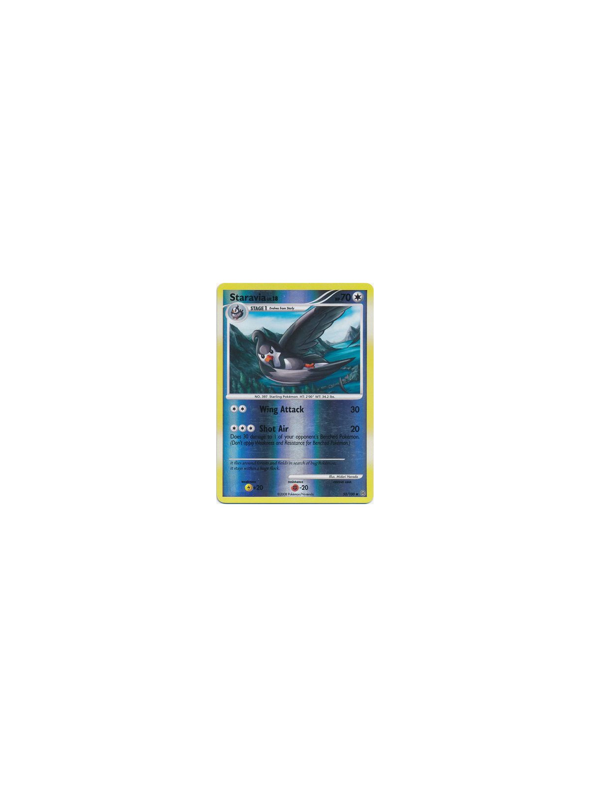 STF 052 - Staravia Lv.18 - Reverse Holo