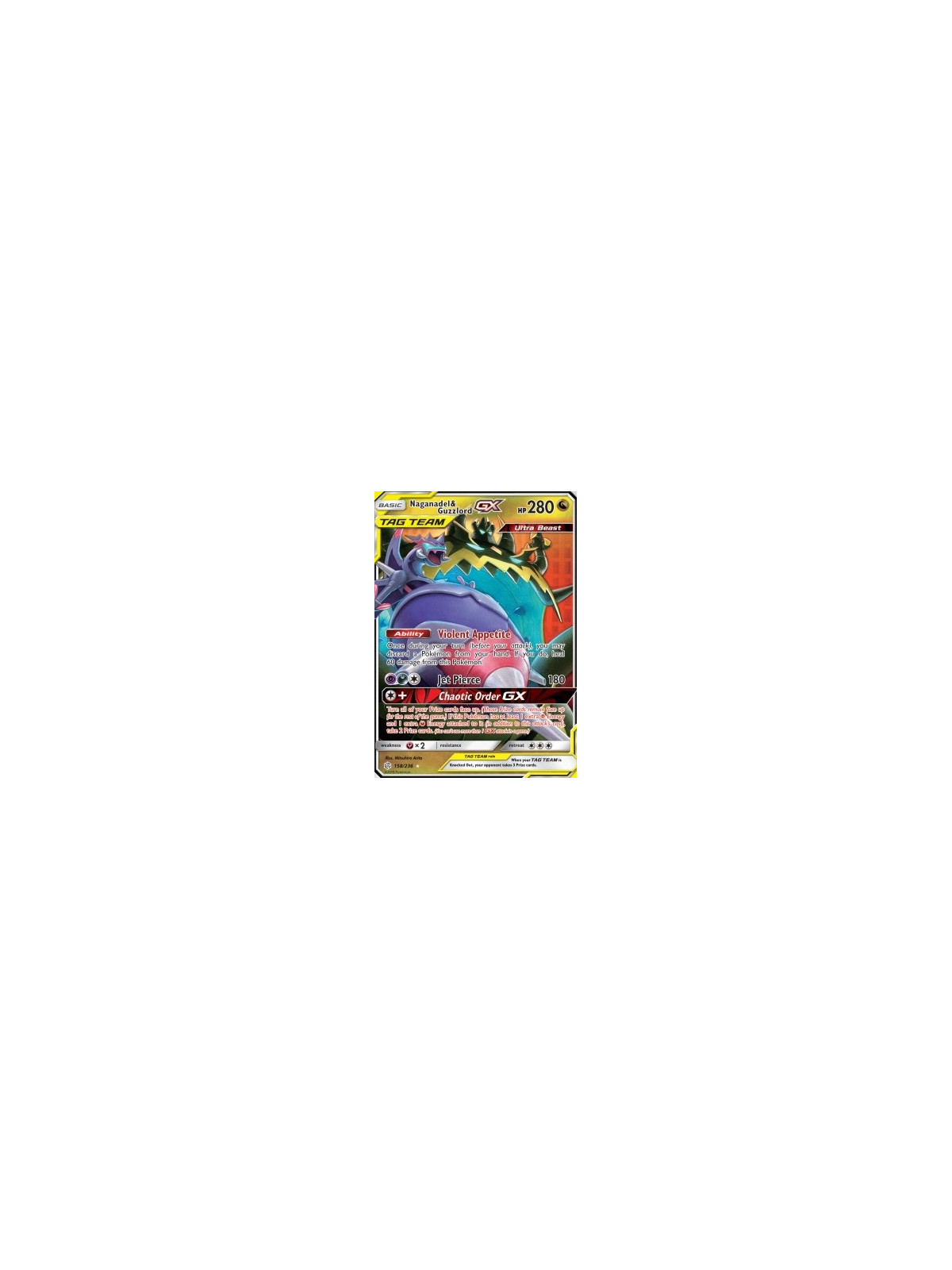 CEC 158 - Naganadel & Guzzlord GXCosmic Eclipse Cosmic Eclipse€ 2,99 Cosmic Eclipse