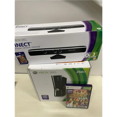 Xbox 360 Console Slim 250 GB  incl. Controller Boxed Incl. Kinect