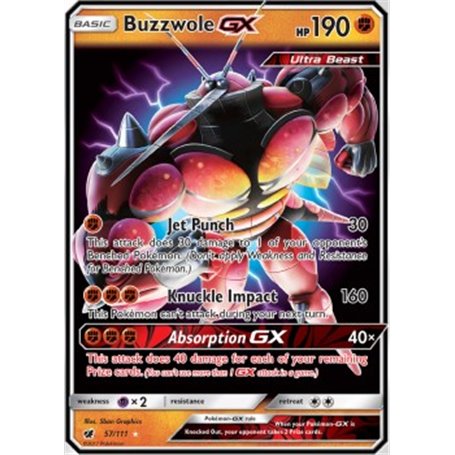 CIN 057 - Buzzwole GXCrimson Invasion Crimson Invasion€ 2,99 Crimson Invasion