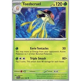 SV1en 026 - Toedscruel - Reverse HoloScarlet & Violet Scarlet & Violet€ 0,35 Scarlet & Violet