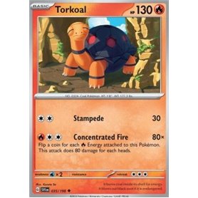 SV1en 035 - Torkoal - Reverse Holo SV1en 035 - Torkoal - Reverse Holo