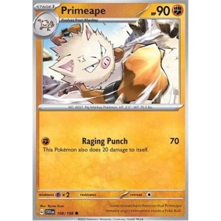 SV1en 108 - Primeape - Reverse Holo