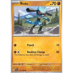 SV1en 113 - Riolu - Reverse Holo SV1en 113 - Riolu - Reverse Holo
