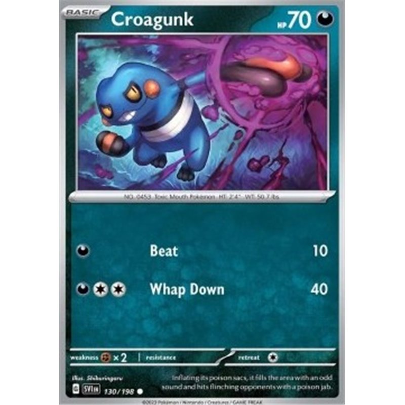 SV1en 130 - Croagunk - Reverse Holo