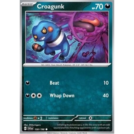 SV1en 130 - Croagunk - Reverse Holo