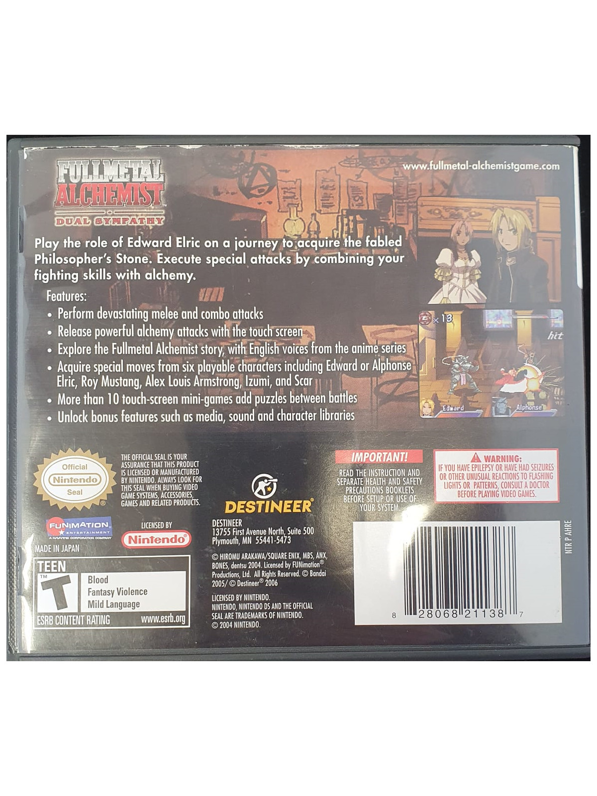 Fullmetal Alchemist dual sympathy DS
