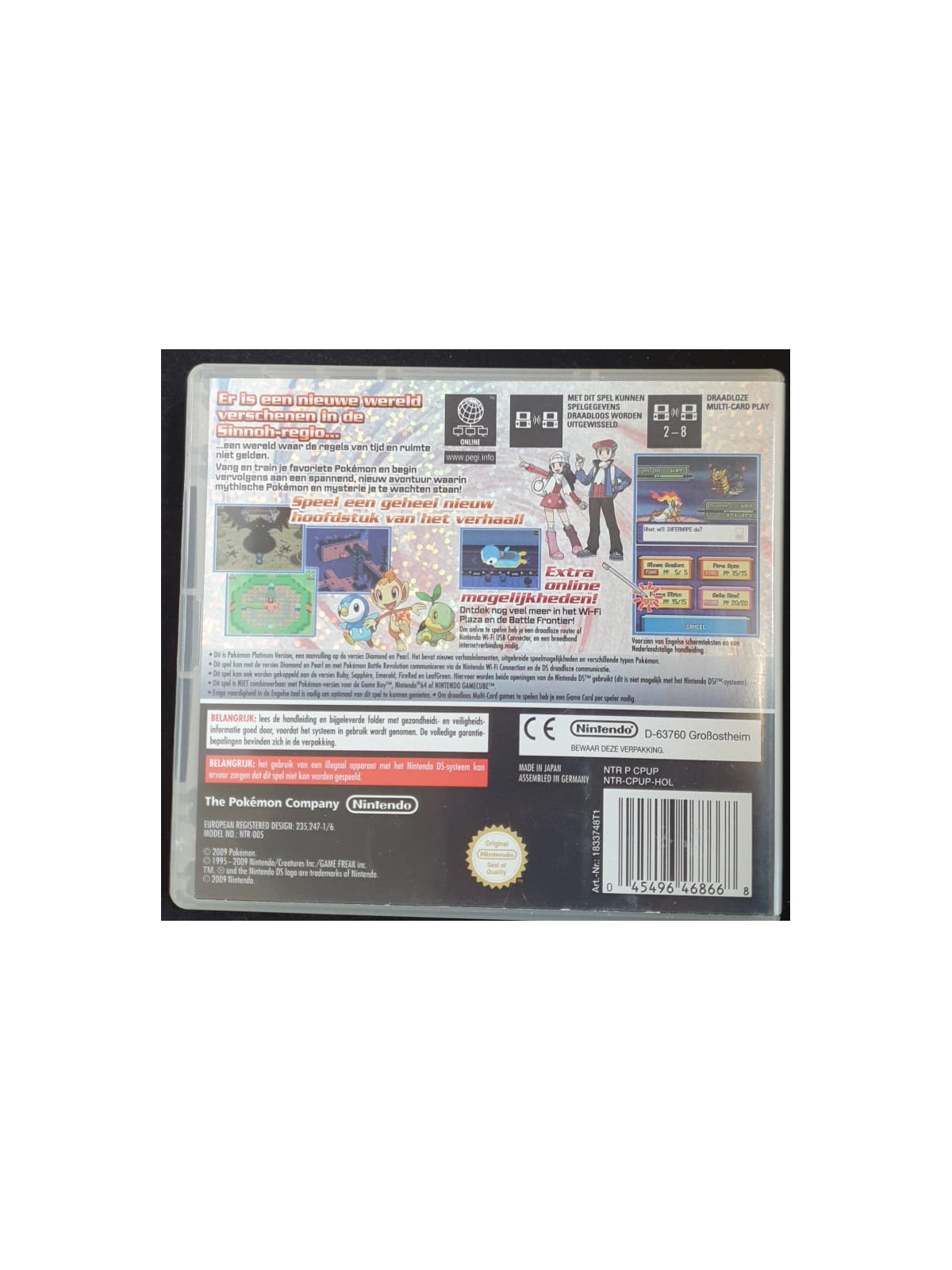 Pokemon Platinum Version NintendoDS NL