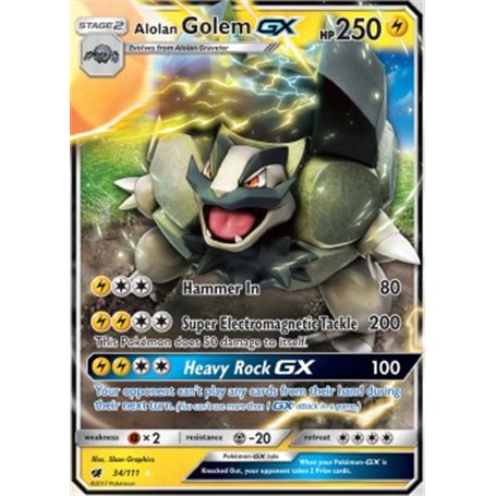 CIN 034 - Alolan Golem GX 