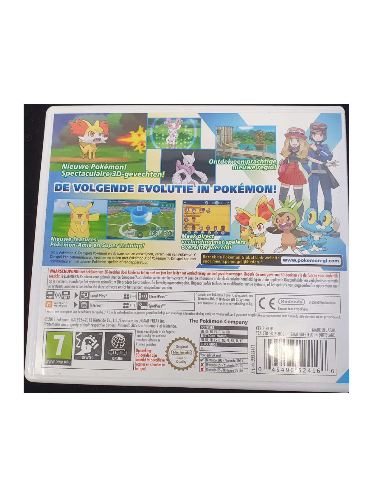 Pokemon X Nintendo 3DS NL