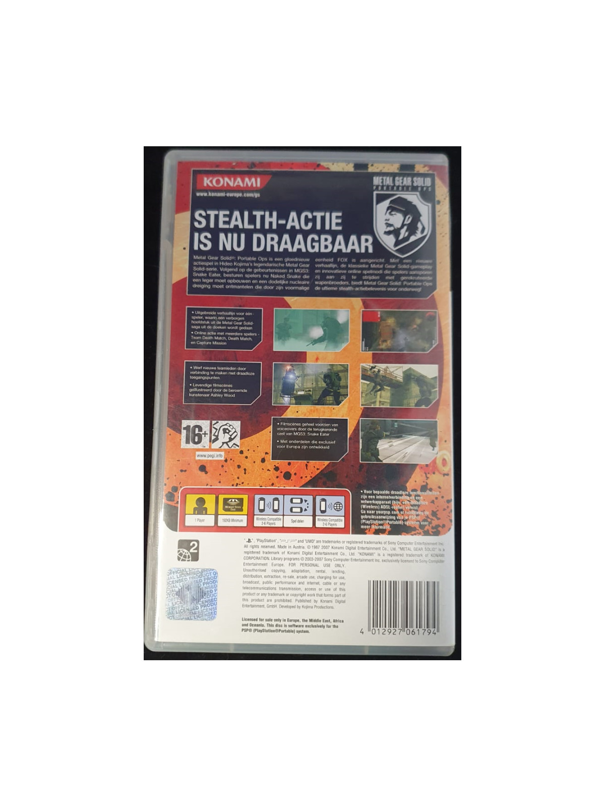Metal Gear Solid Portable Ops PSP NLPSP Spellen Partners € 22,99 PSP Spellen Partners