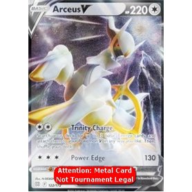 BRS 122 - Arceus V - Metal Card