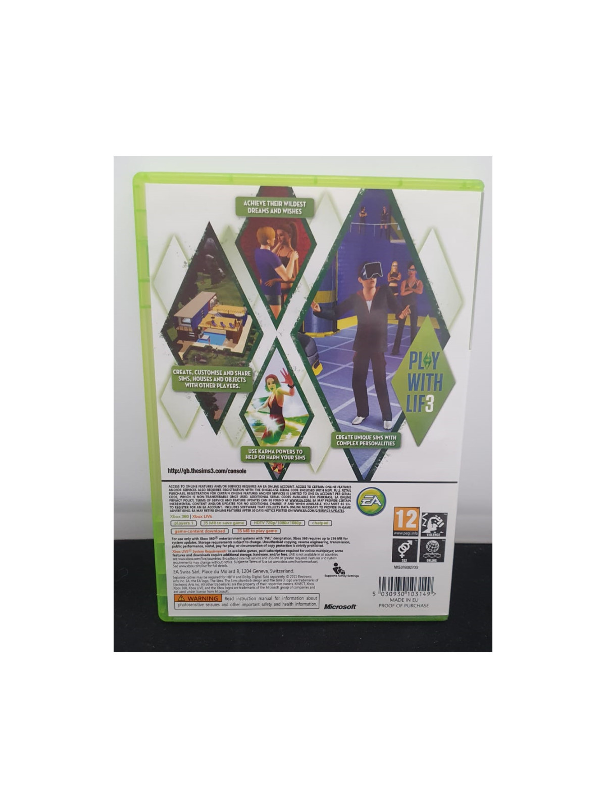 Sims3 XBOX 360 PAL
