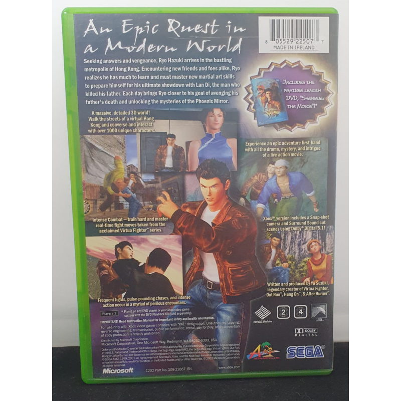 Shenmne II XBOX PAL + DVD Shenmue the MOVIEXbox Spellen Partners J€ 19,99 Xbox Spellen Partners