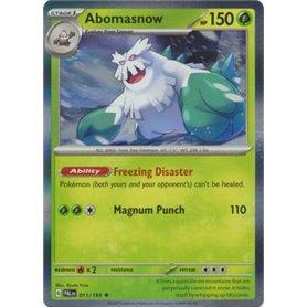 PAL 011 - Abomasnow - Holo PAL 011 - AbomasnowPaldea Evolved Paldea Evolved€ 0,10 Paldea Evolved