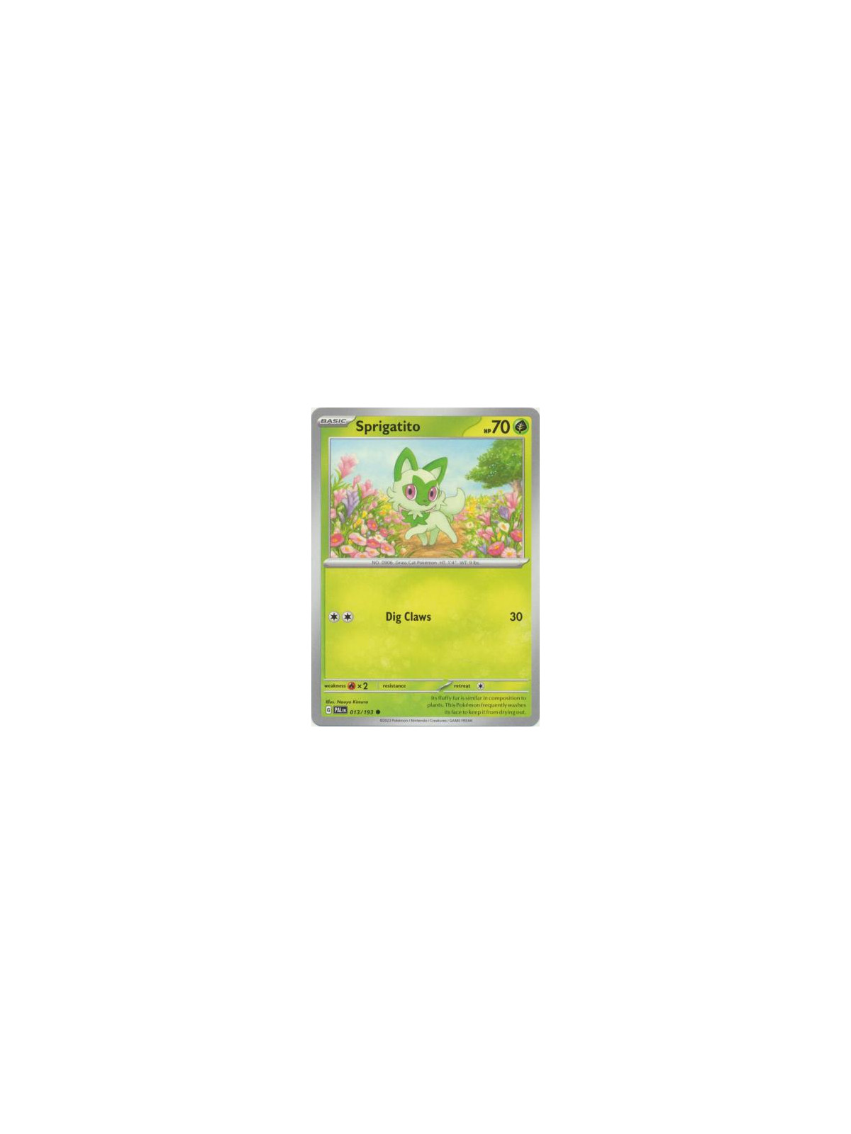 PAL 013 - Sprigatito - Reverse Holo