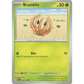 PAL 023 - Bramblin - Reverse Holo PAL 023 - Bramblin - Reverse HoloPaldea Evolved Paldea Evolved€ 0,35 Paldea Evolved