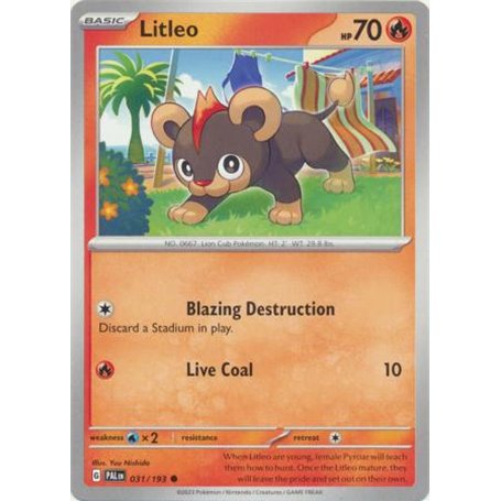 PAL 031 - Litleo - Reverse Holo