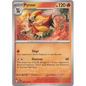 PAL 032 - Pyroar PAL 032 - PyroarPaldea Evolved Paldea Evolved€ 0,10 Paldea Evolved