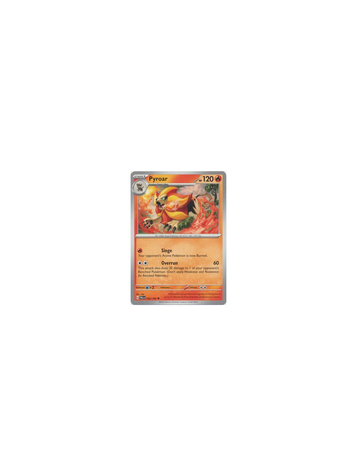 PAL 032 - Pyroar - Reverse Holo