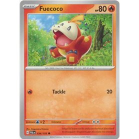 PAL 034 - Fuecoco PAL 034 - FuecocoPaldea Evolved Paldea Evolved€ 0,05 Paldea Evolved