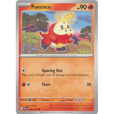 PAL 035 - Fuecoco - Reverse Holo