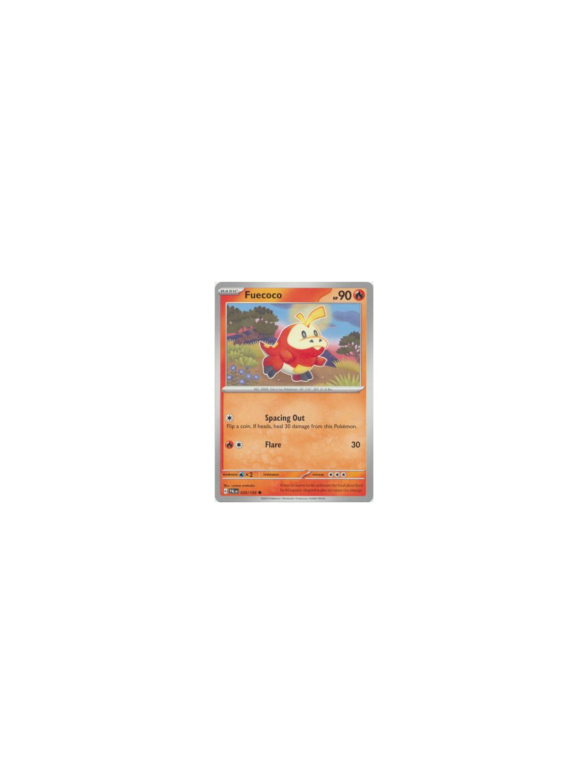 PAL 035 - Fuecoco - Reverse Holo