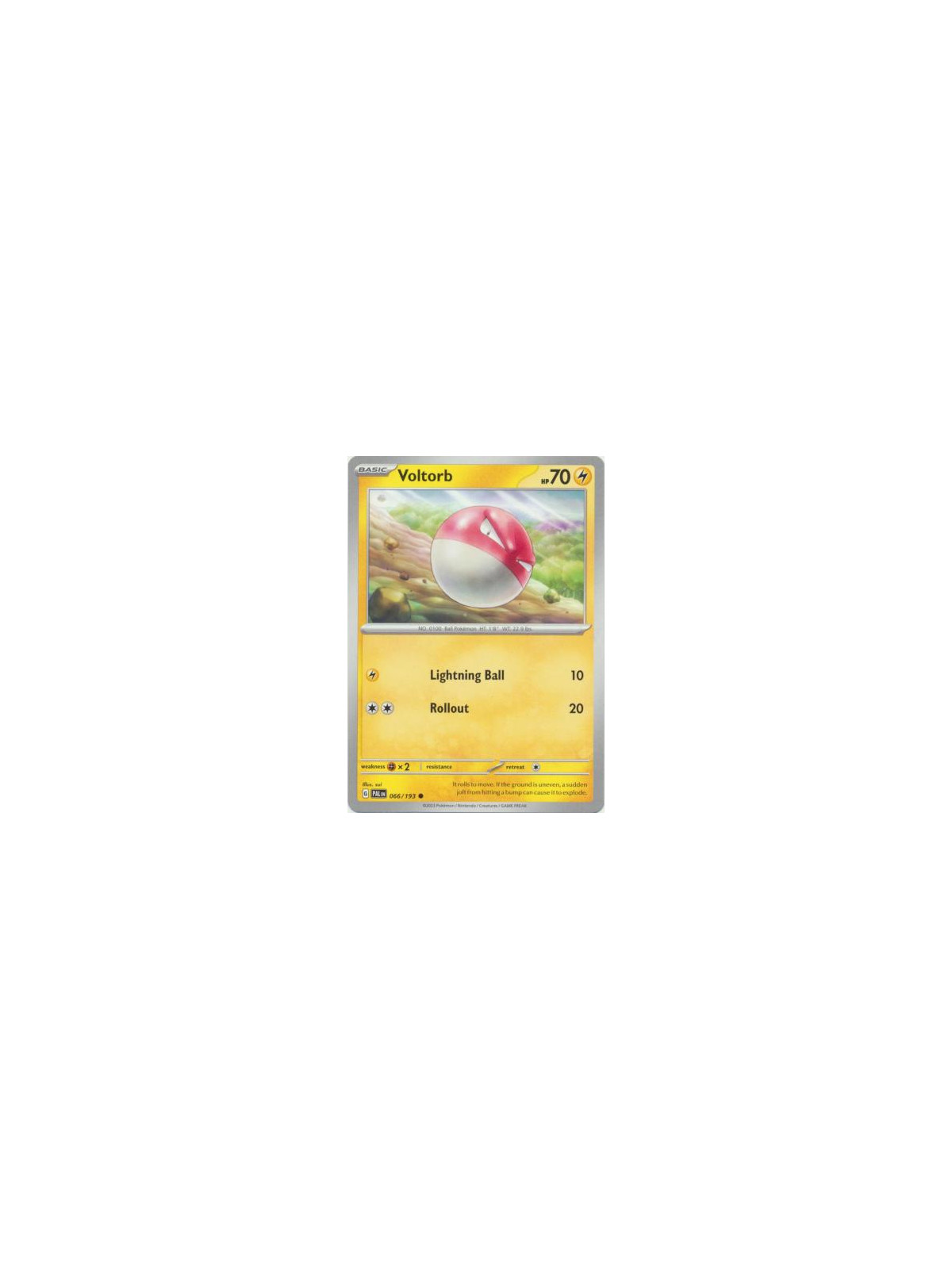 PAL 066 - Voltorb - Reverse Holo