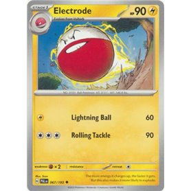 PAL 067 - Electrode - Reverse Holo PAL 067 - Electrode - Reverse HoloPaldea Evolved Paldea Evolved€ 0,35 Paldea Evolved