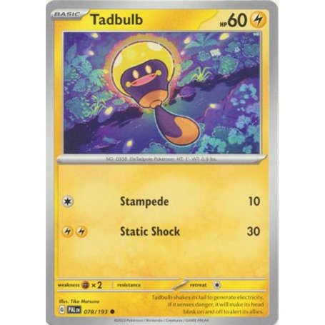 PAL 078 - TadbulbPaldea Evolved Paldea Evolved€ 0,05 Paldea Evolved