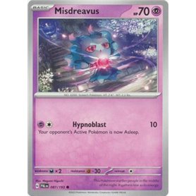 PAL 087 - Misdreavus PAL 087 - MisdreavusPaldea Evolved Paldea Evolved€ 0,05 Paldea Evolved