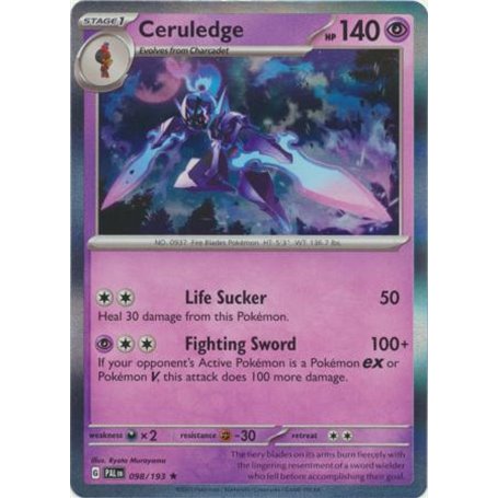 PAL 098 - Ceruledge - Reverse Holo