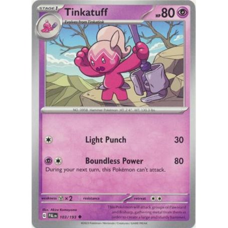 PAL 103 - Tinkatuff - Reverse Holo