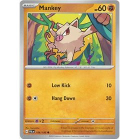 PAL 106 - Mankey - Reverse Holo PAL 106 - Mankey - Reverse HoloPaldea Evolved Paldea Evolved€ 0,35 Paldea Evolved