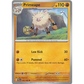 PAL 107 - Primeape PAL 107 - PrimeapePaldea Evolved Paldea Evolved€ 0,05 Paldea Evolved