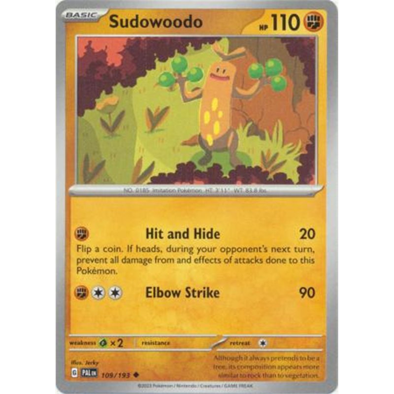 PAL 109 - Sudowoodo - Reverse Holo