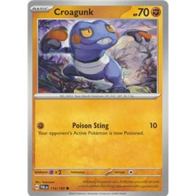 PAL 114 - Croagunk PAL 114 - CroagunkPaldea Evolved Paldea Evolved€ 0,05 Paldea Evolved
