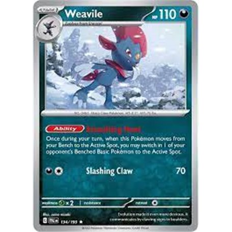 PAL 134 - Weavile - Reverse HoloPaldea Evolved Paldea Evolved€ 0,40 Paldea Evolved