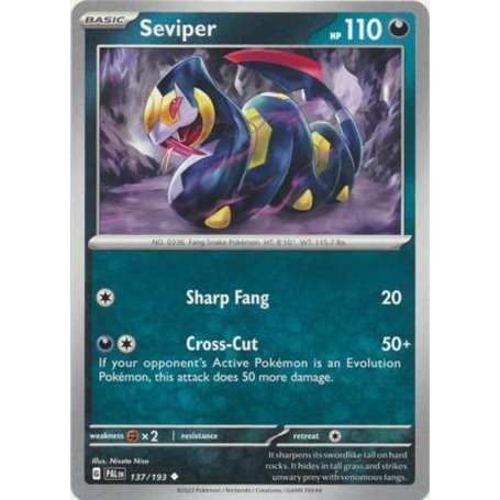 PAL 137 - Seviper - Reverse Holo