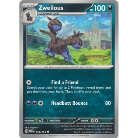 PAL 139 - ZweilousPaldea Evolved Paldea Evolved€ 0,05 Paldea Evolved