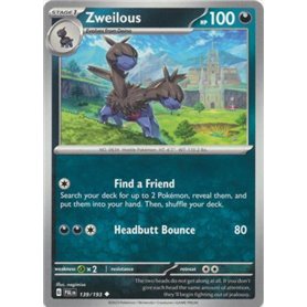 PAL 139 - Zweilous - Reverse Holo PAL 139 - Zweilous - Reverse HoloPaldea Evolved Paldea Evolved€ 0,35 Paldea Evolved